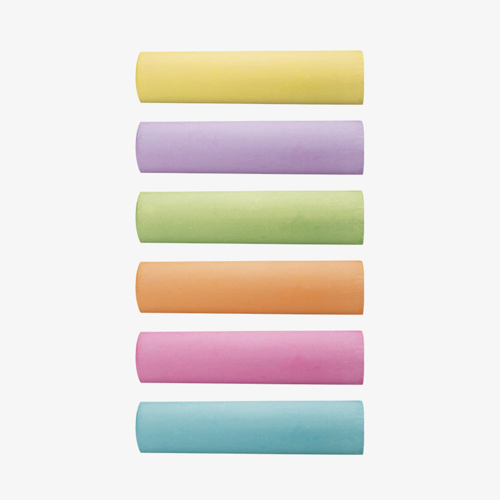 6 tizas de colores MAXI