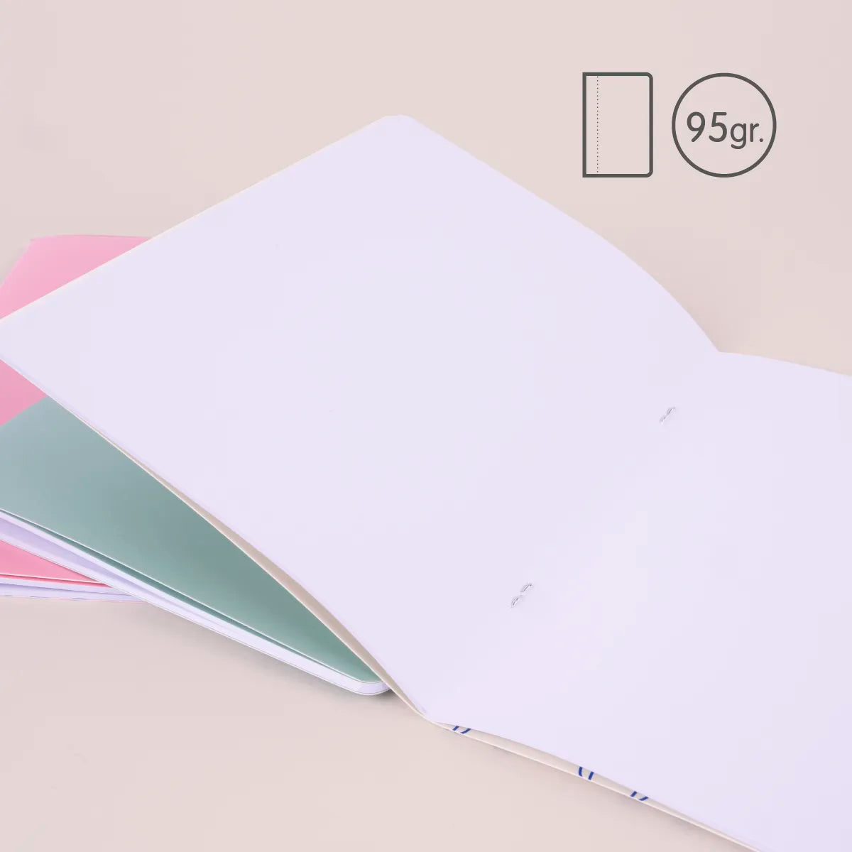 Libreta A5 grapada, 24 hojas blancas de 95 gr/m², 460 since 1918