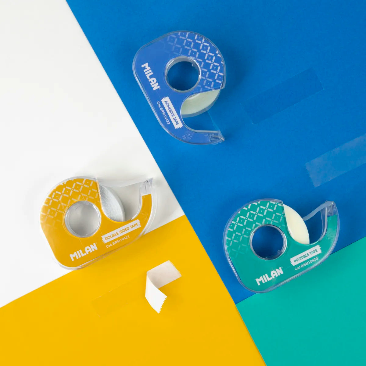 Dispensador cinta adhesiva mate 19 mm