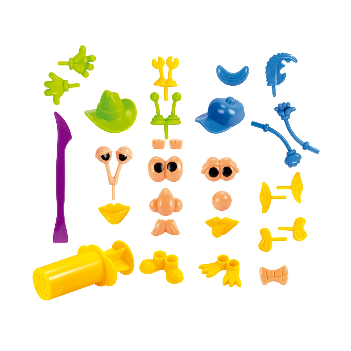 Kit Soft Dough de pasta blanda con herramientas 'Caras divertidas'