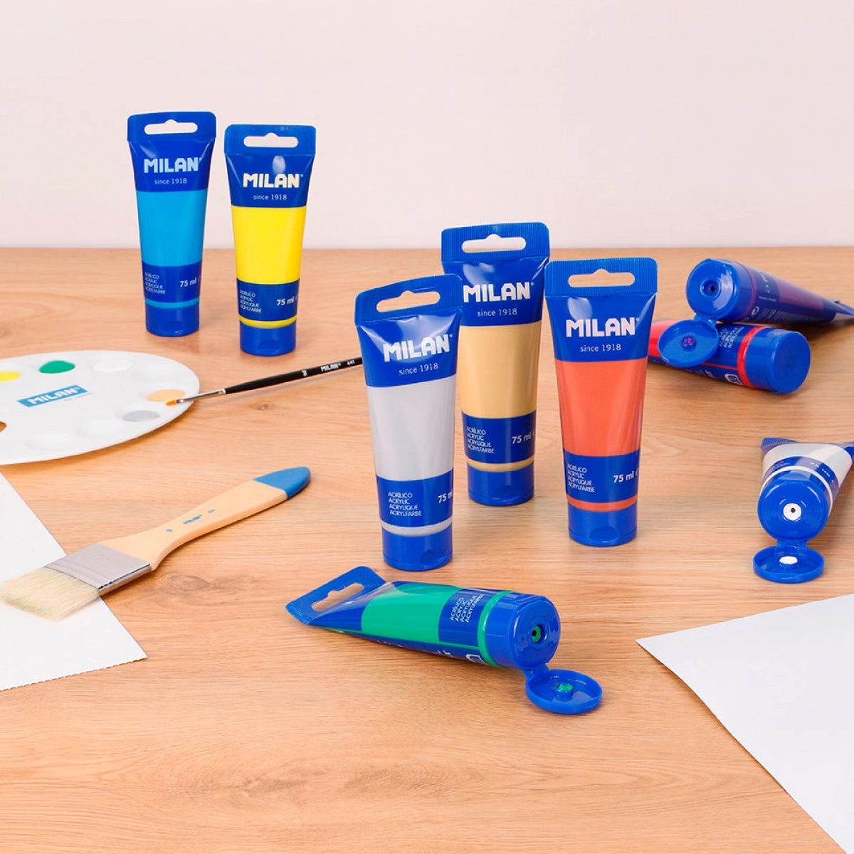 Pintura acrílica blau cyan Caribbean Blue (75 ml)