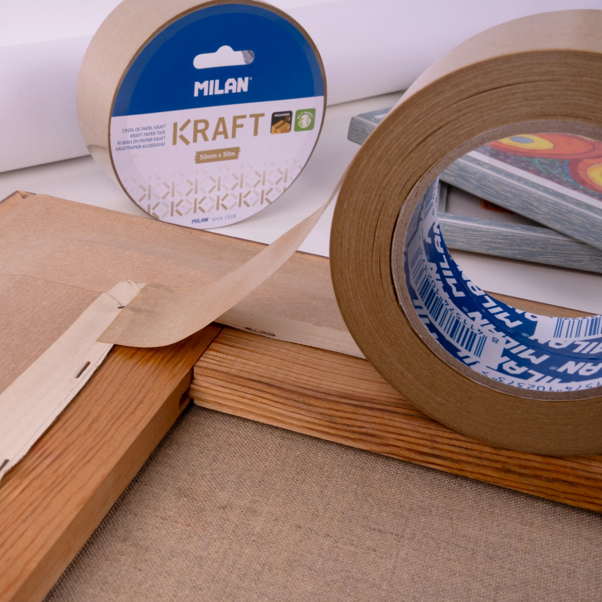 Cinta adhesiva para embalaje de papel kraft