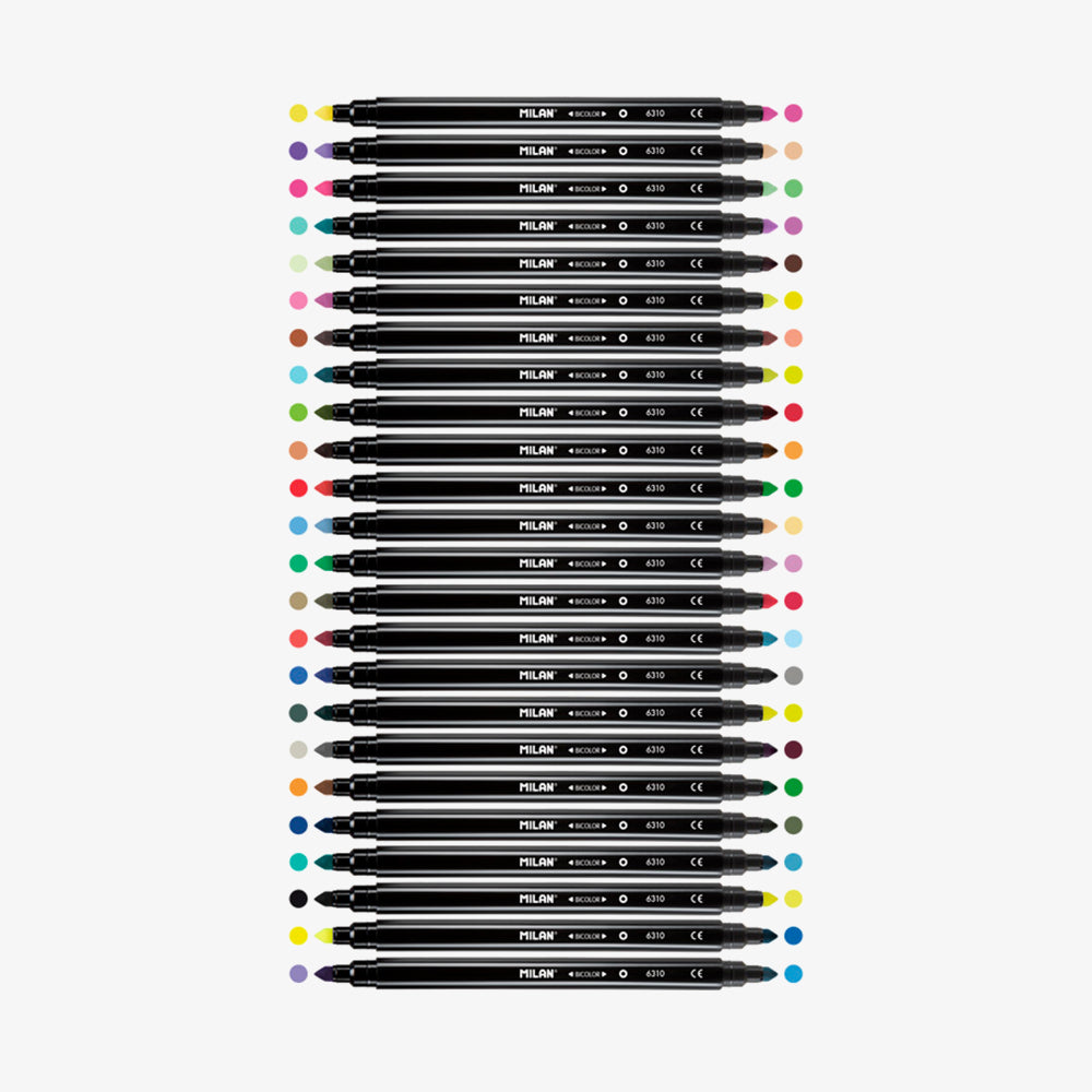 24 retoladors bicolors (48 colors)