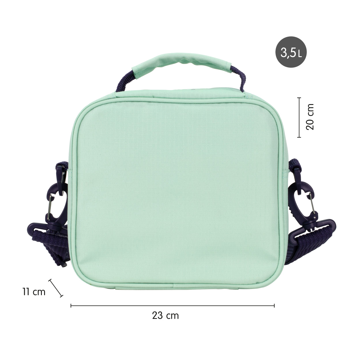 Bolsa isotérmica porta alimentos de 3,5 L con 3 fiambreras, 430 since 1918