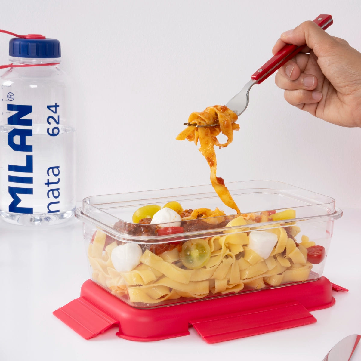 Carmanyola de tritan hermètica rectangular 1,2 L MILAN nata® 624