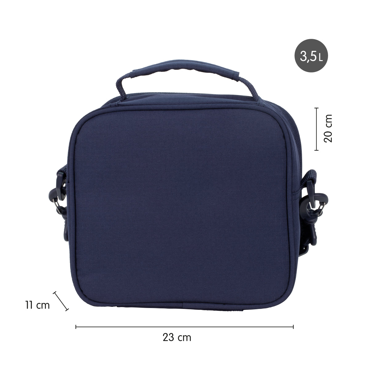 Bolsa isotérmica porta alimentos de 3,5 L con 3 fiambreras, 430 since 1918