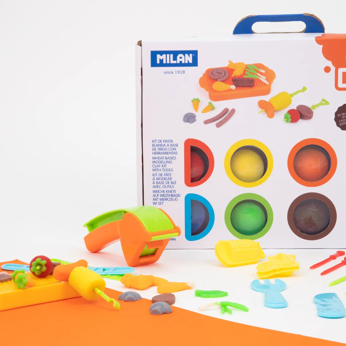 Kit Soft Dough de pasta blanda con herramientas 'Barbacoa'