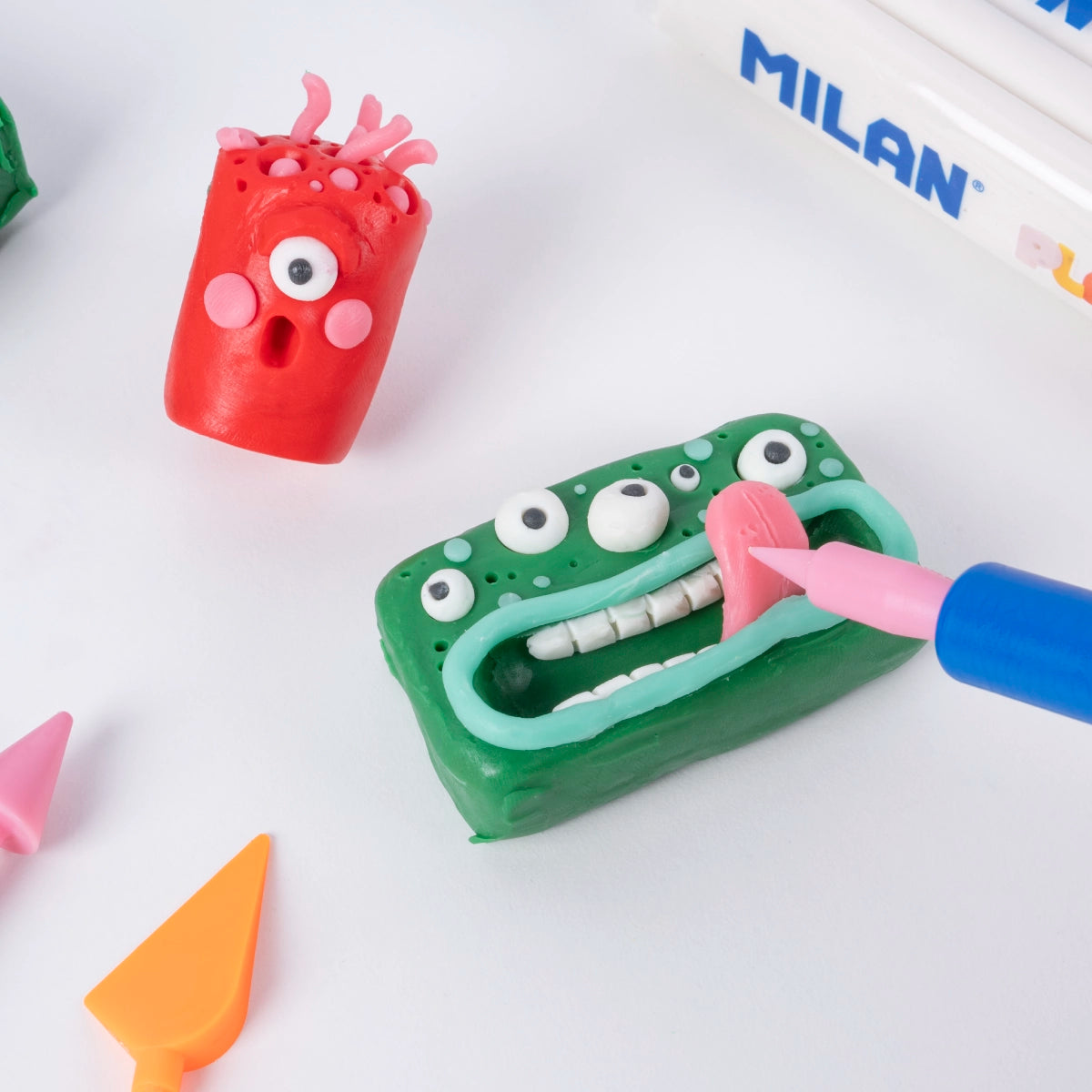 Barra 150 g plastilina color verde