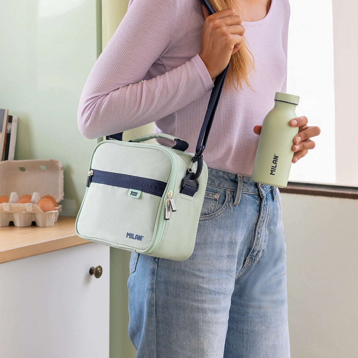 Bolsa isotérmica porta alimentos de 3,5 L con 3 fiambreras, 430 since 1918