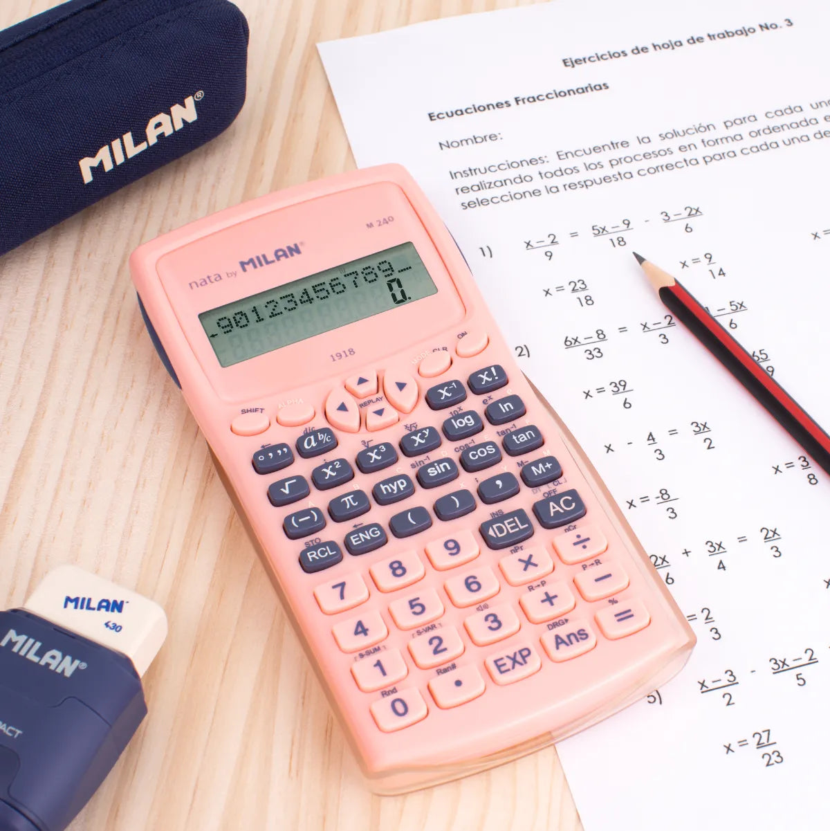 Calculadora científica M240, 430 since 1918