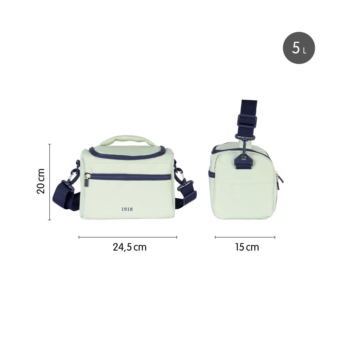 Bolsa isotérmica porta alimentos de gran capacidad 5 L, 430 since 1918