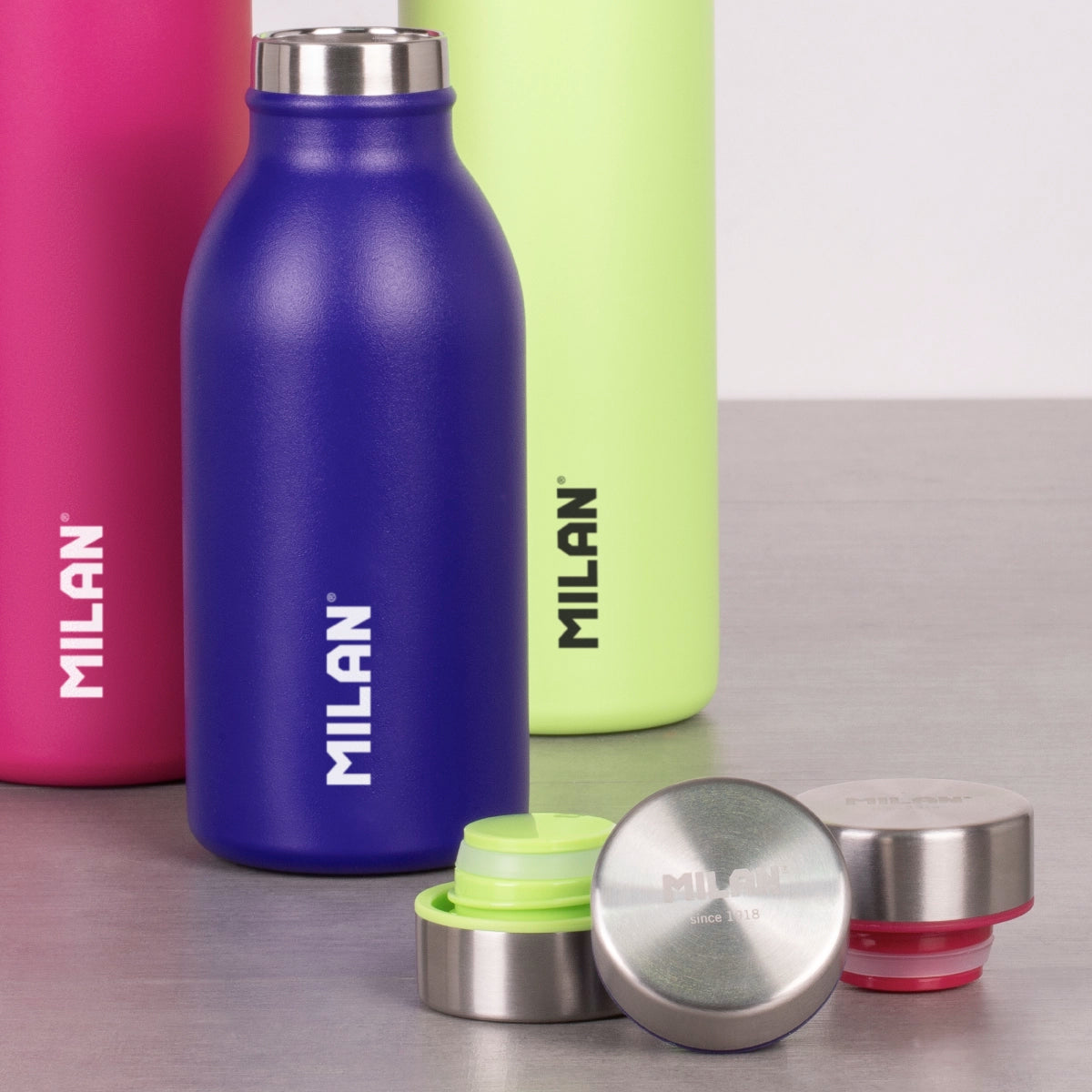 Tapón para botella isotérmica MILAN Acid, azul