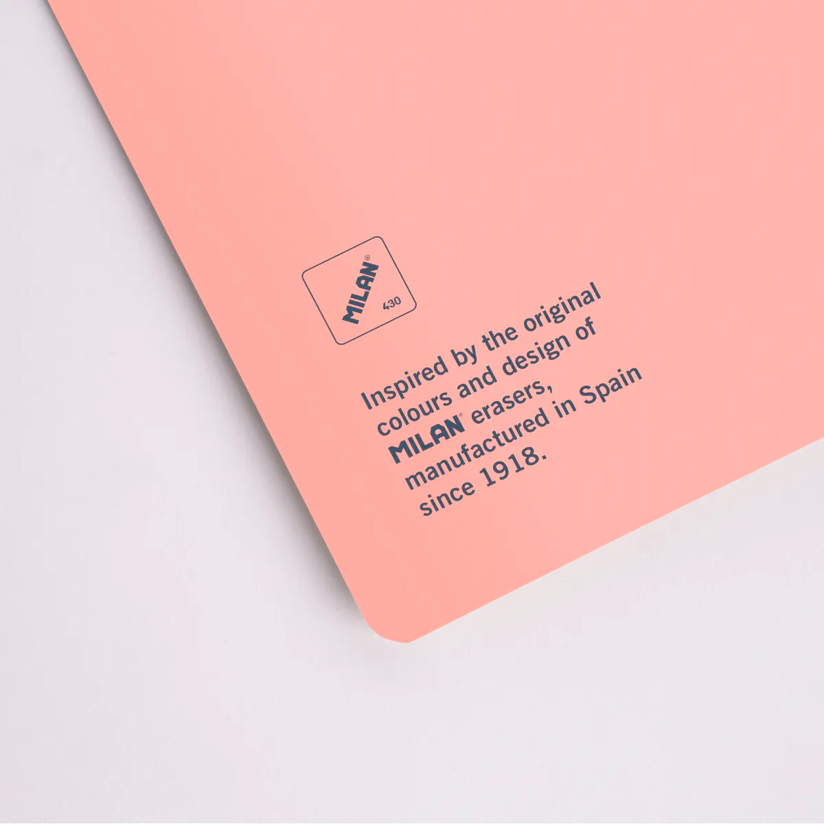 Libreta A5 encolada, 48 hojas blancas de 95 gr/m², 430 since 1918