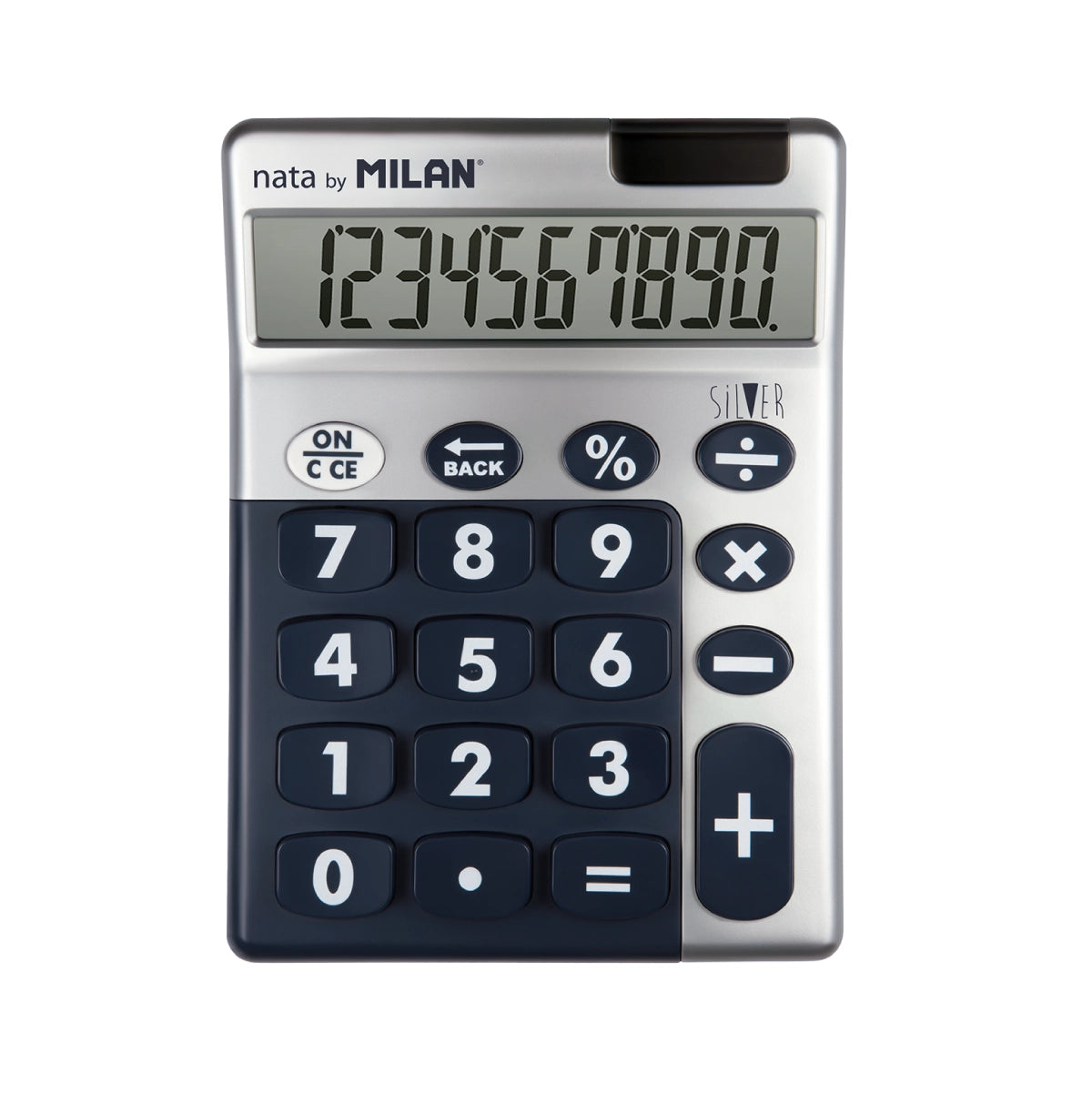 Calculadora de sobremesa mediana de 10 dígitos, Silver