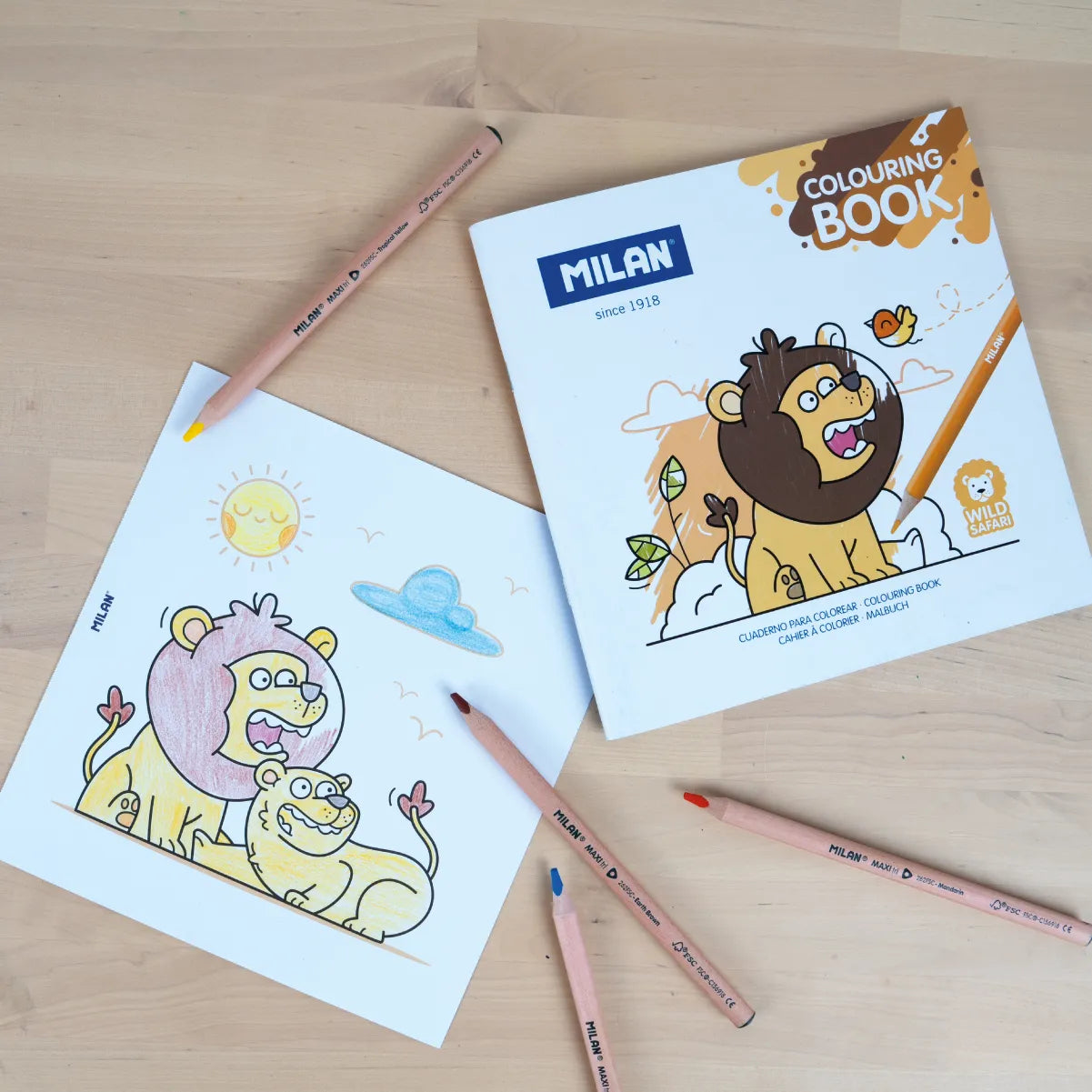 Cuaderno para colorear 'Wild safari'