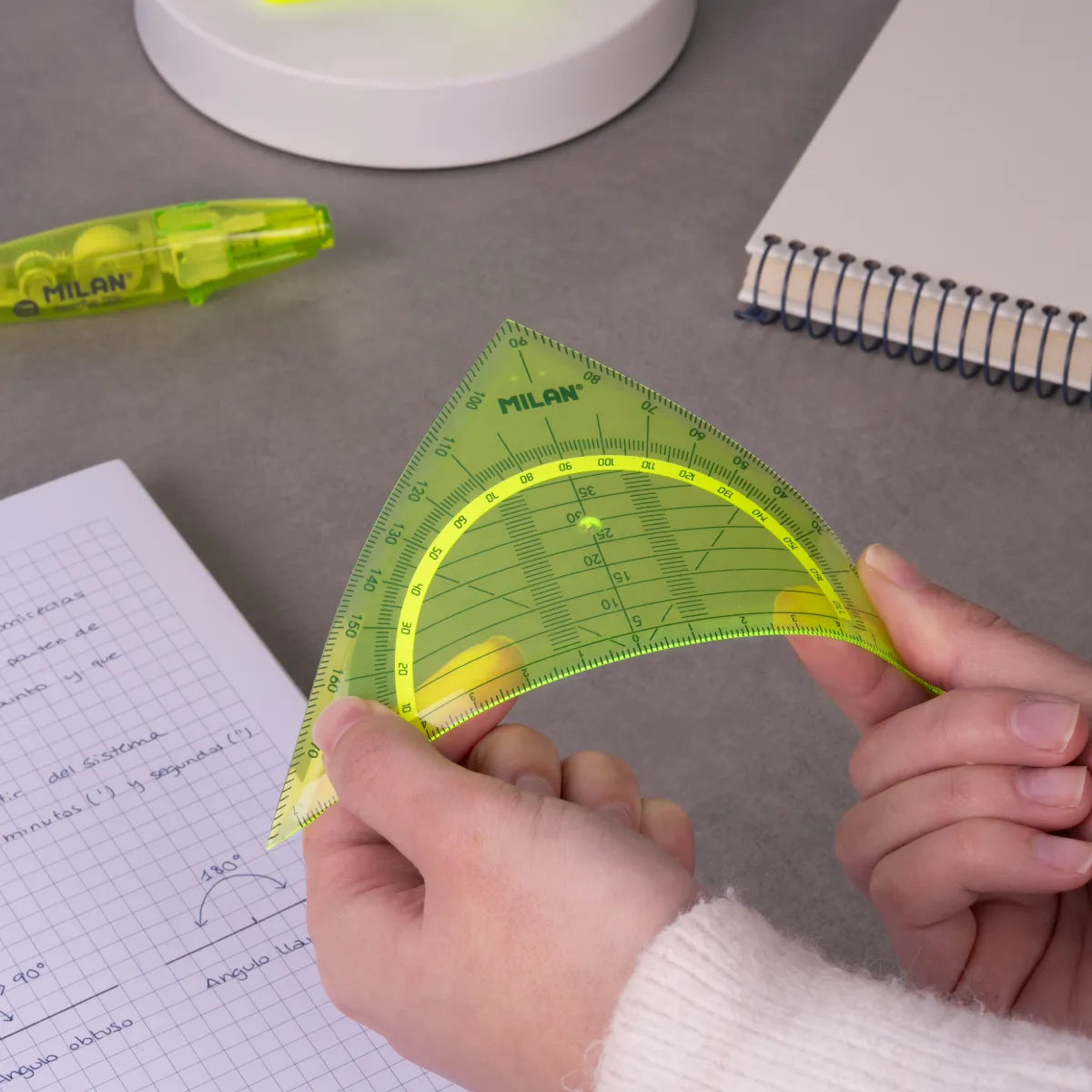 Esquadra geomètrica flexible 14 cm, Acid