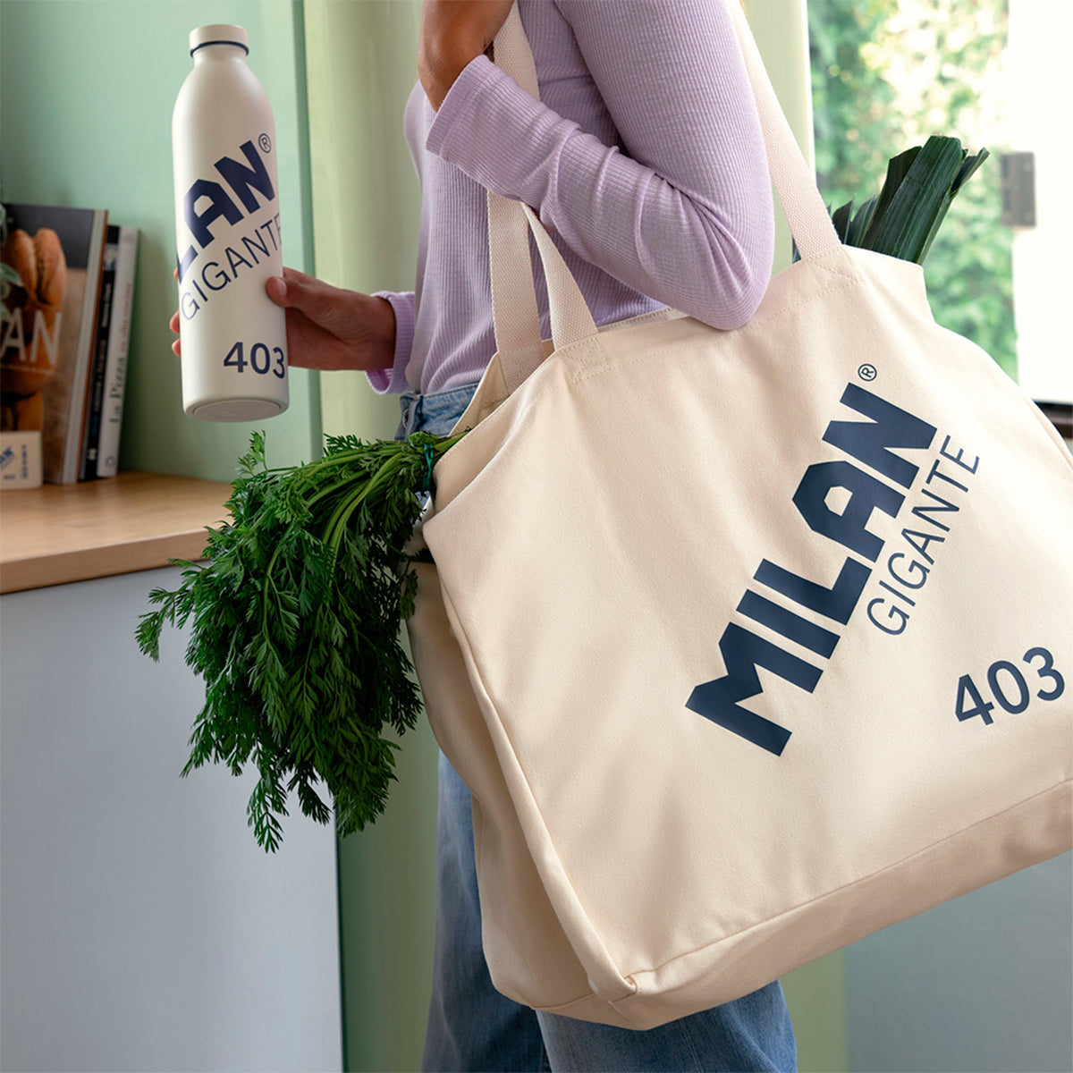 Bolso tote bag grande MILAN GIGANTE 403 since 1918