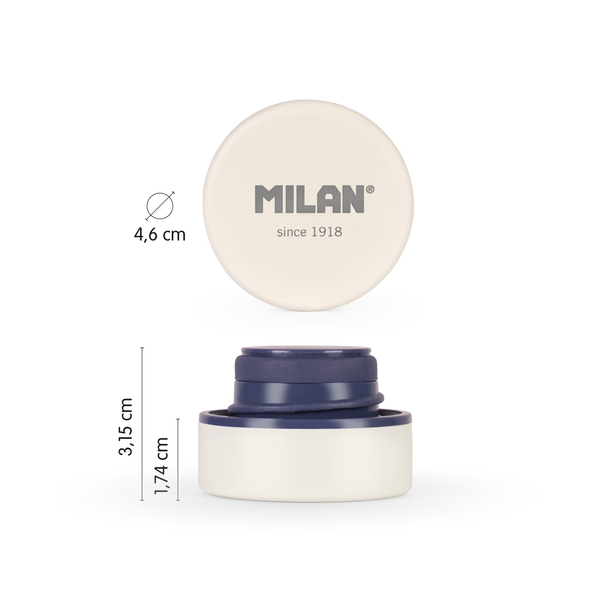 Tapón para botella isotérmica MILAN 430 since 1918 y GIGANTE 403, beige