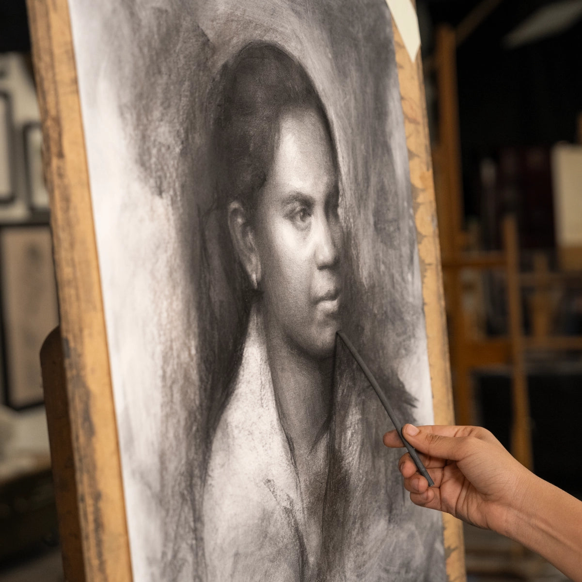 5 barritas de carboncillo natural cilíndrico Ø 12-14 mm