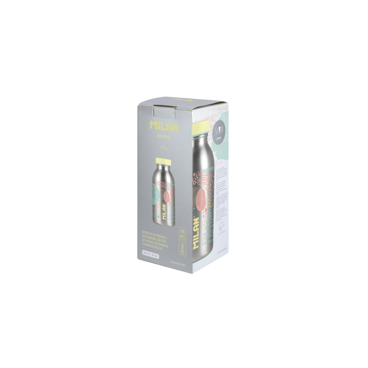 Botella isotérmica pequeña de 0,35 L, Silver