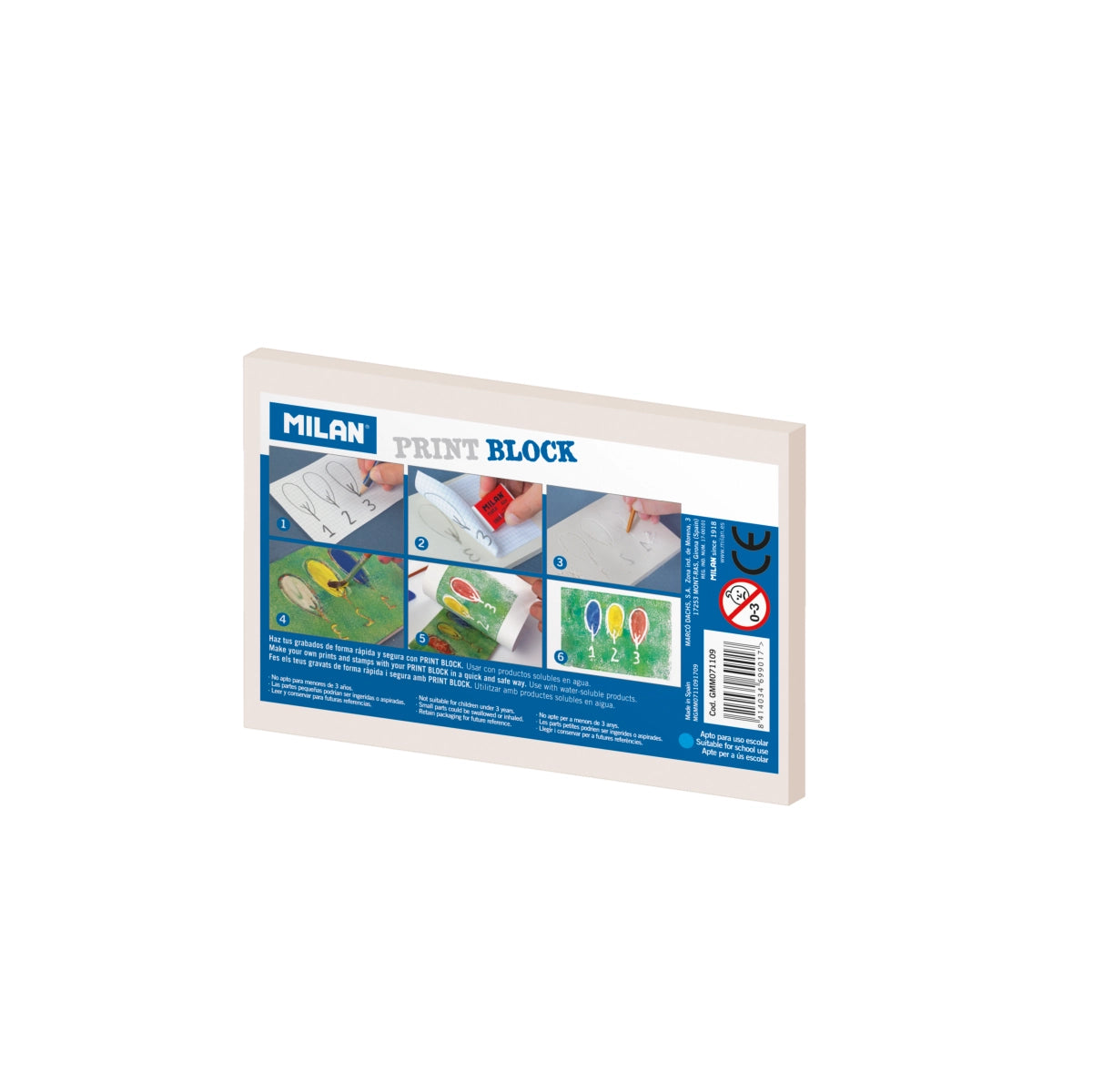Planxa de gravat Print Block petita (7 x 11 x 0,9 cm)