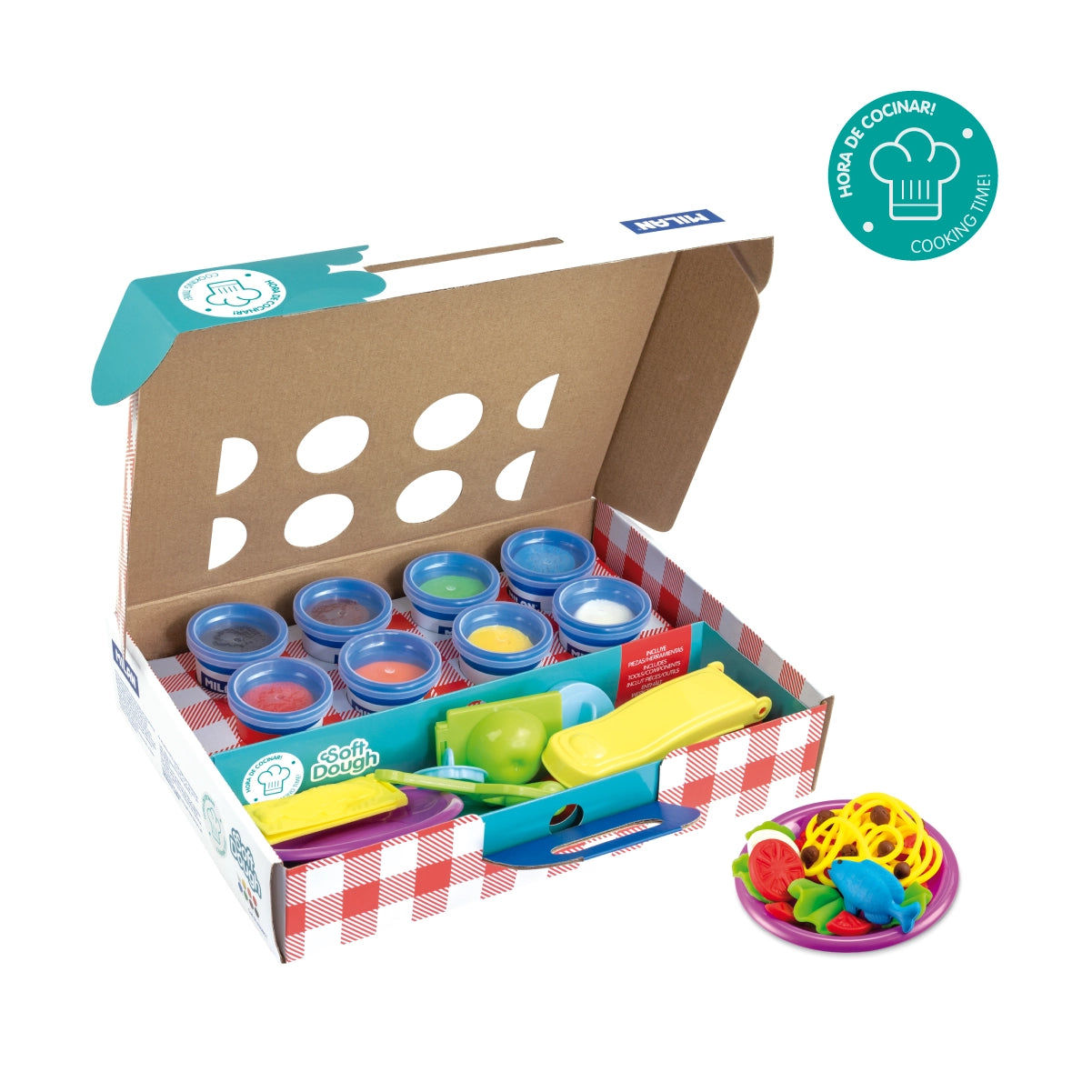 Kit Soft Doug de pasta tova amb eines 'Hora de cuinar'
