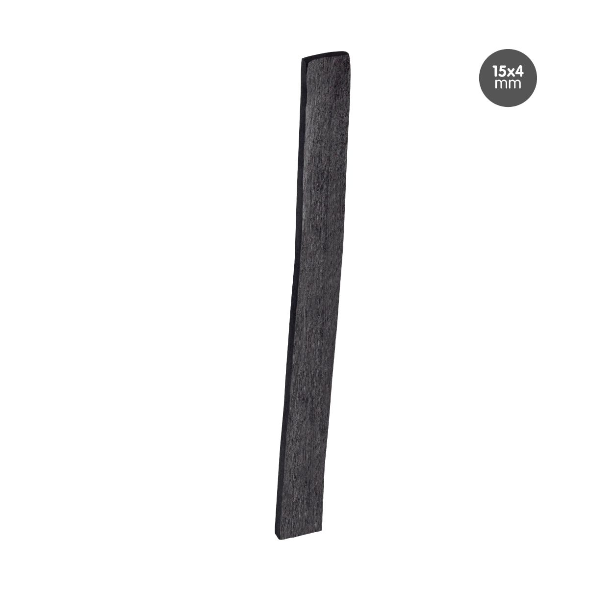 6 barritas de carboncillo natural rectangular 15 x 4 mm