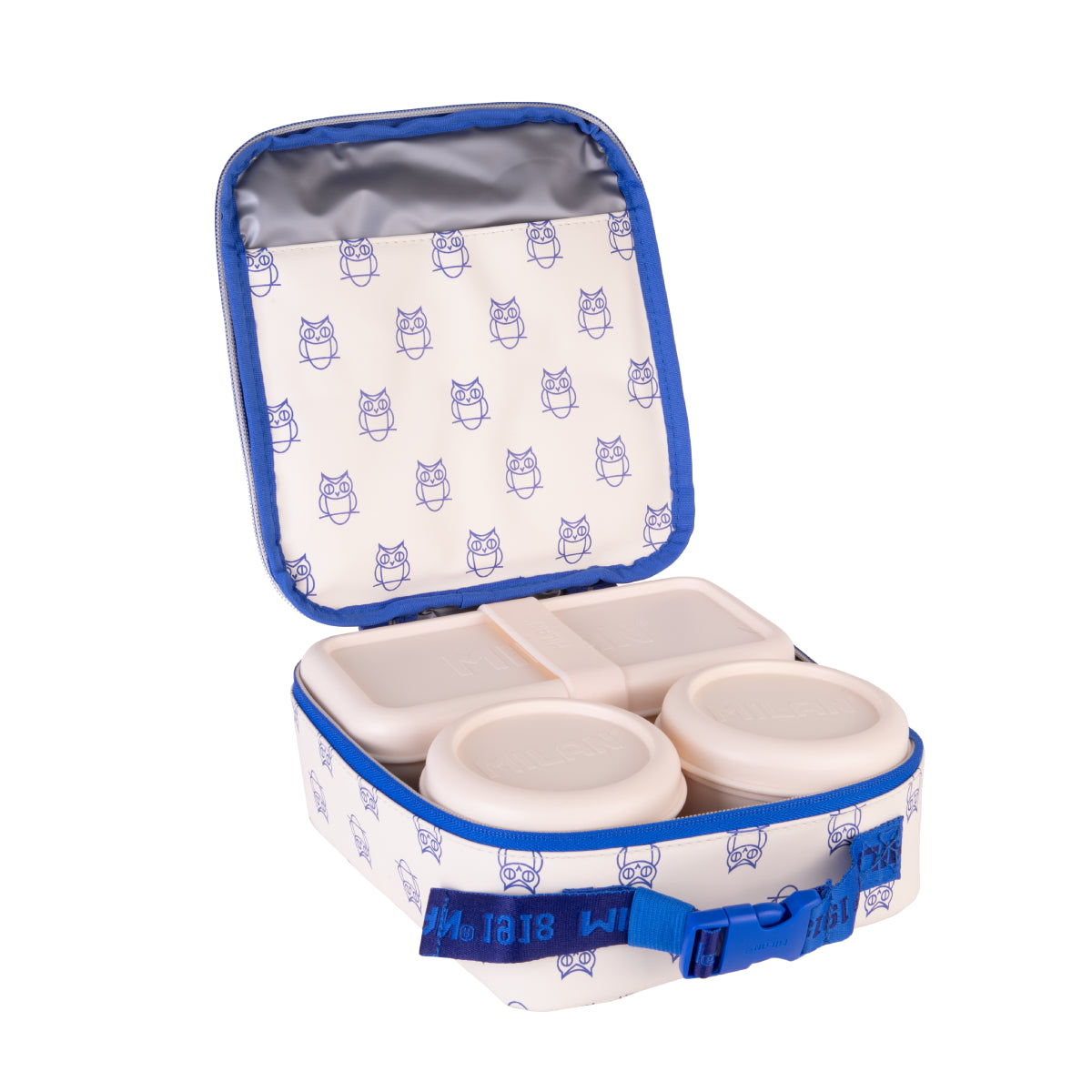 Bossa isotèrmica porta aliments rectangular amb 3 carmanyoles, col·lecció 460 since 1918