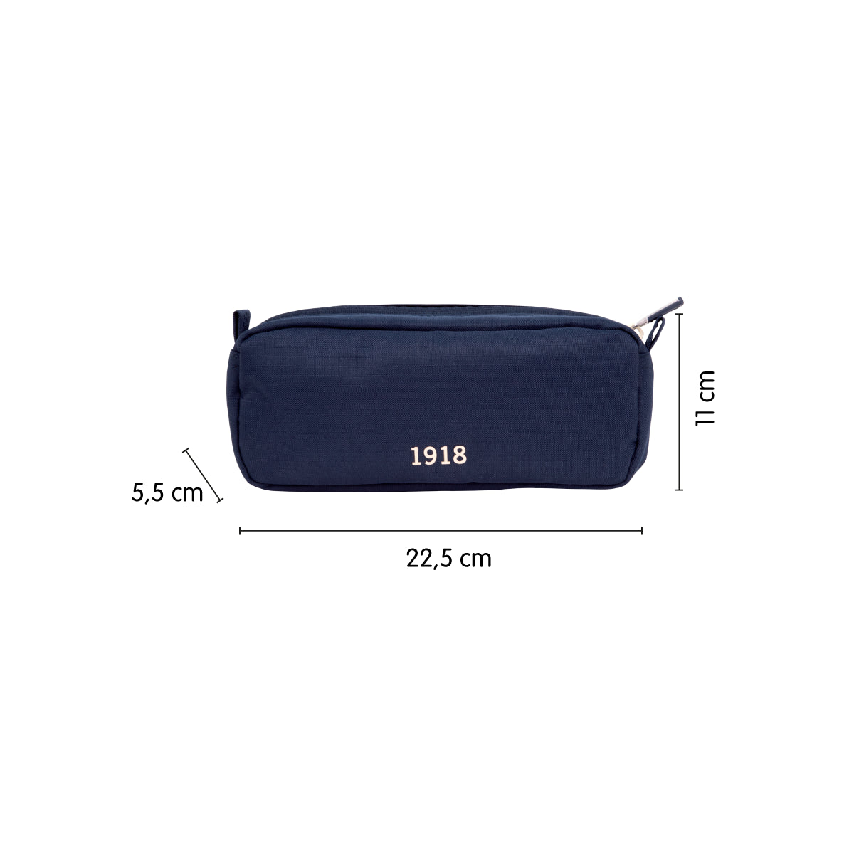 Estuche portatodo rectangular con 2 cremalleras, 430 since 1918