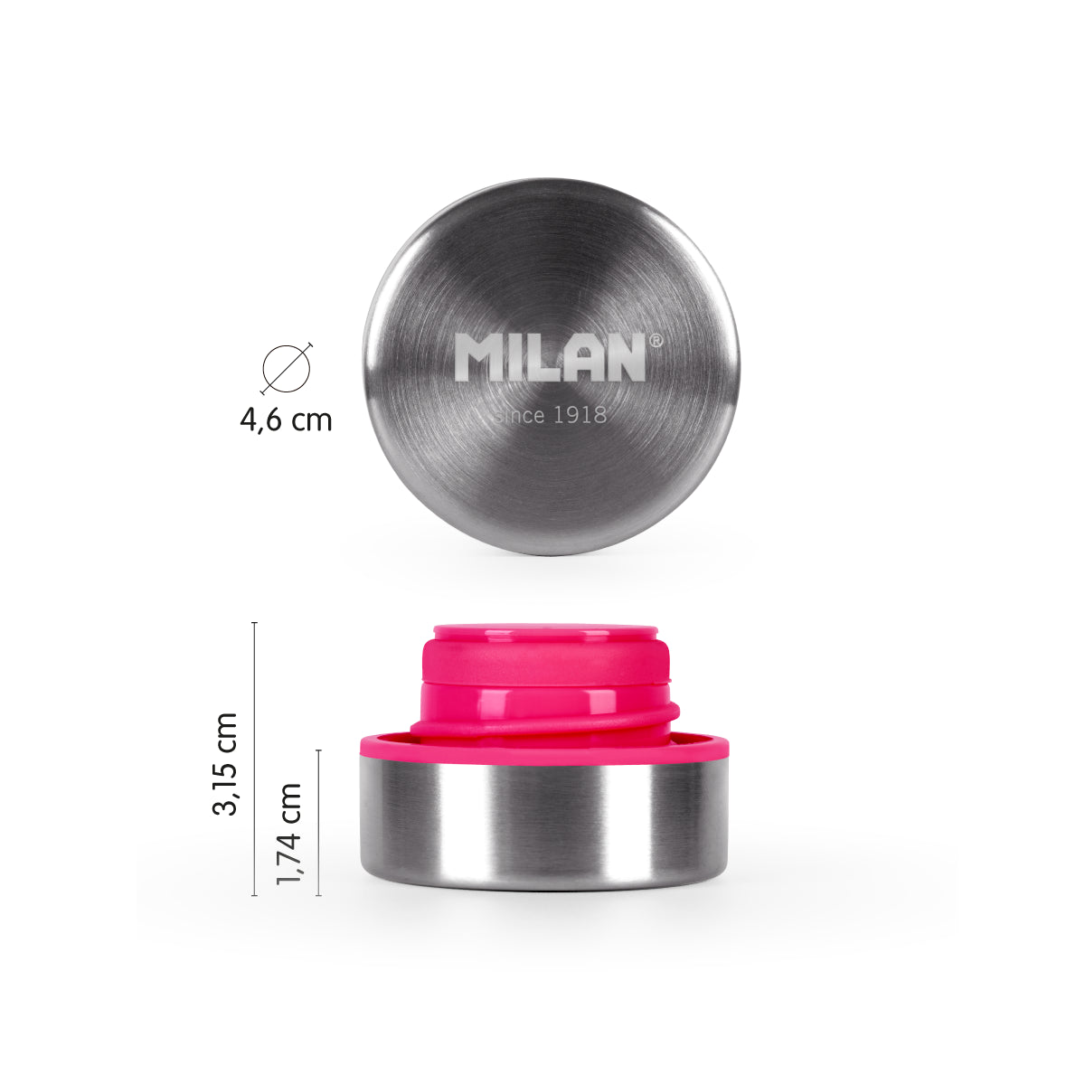 Tapón para botella isotérmica MILAN Acid, rosa