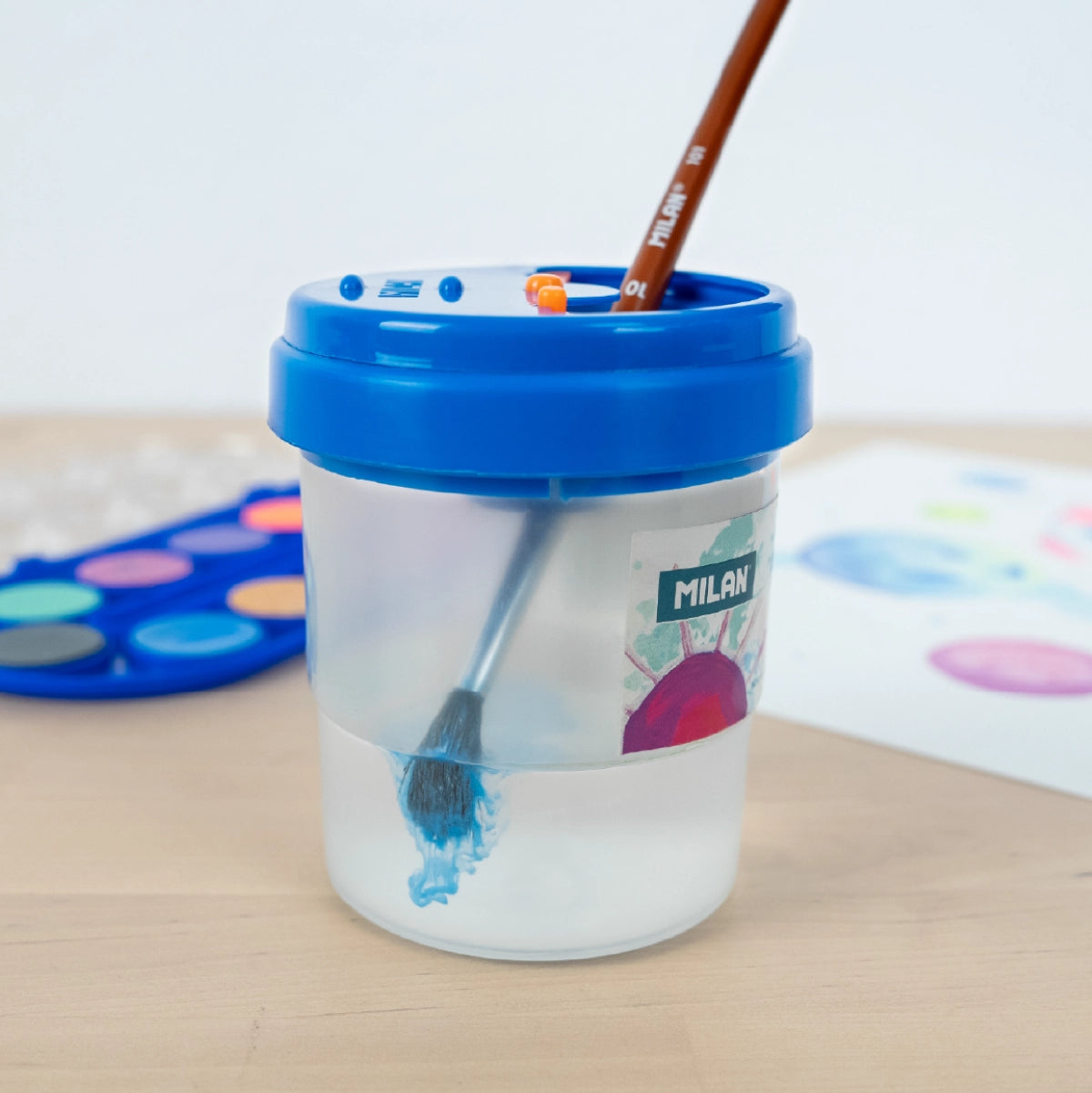 Vaso para limpieza de pinceles
