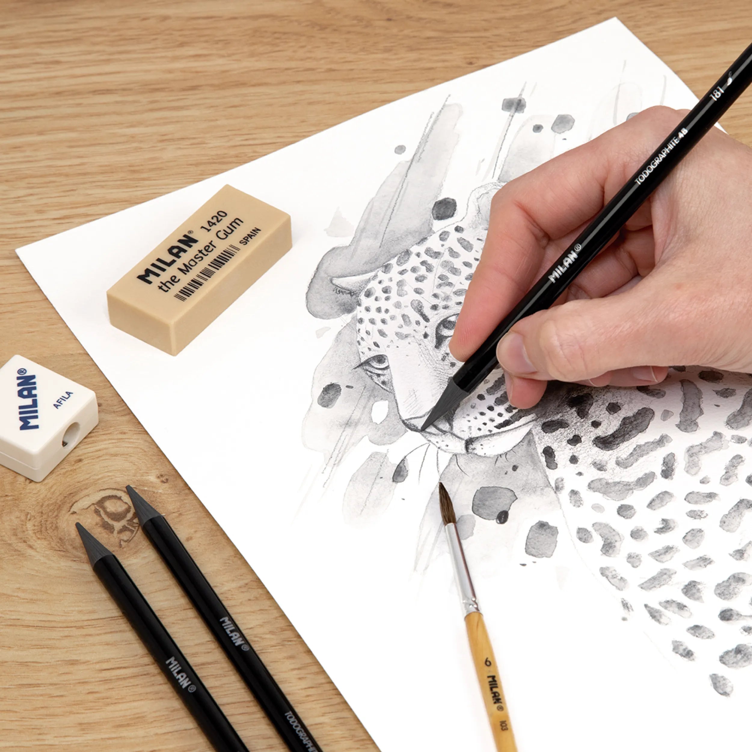 Goma suau 'The Master Gum' per grafit i carbonet (pack 2)