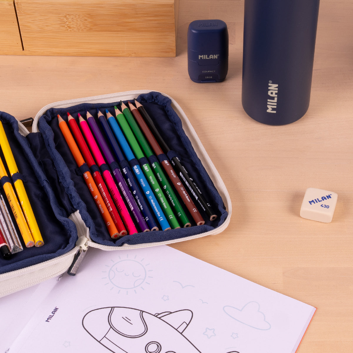 Estoig escolar 2 pisos goma MILAN 430 since 1918