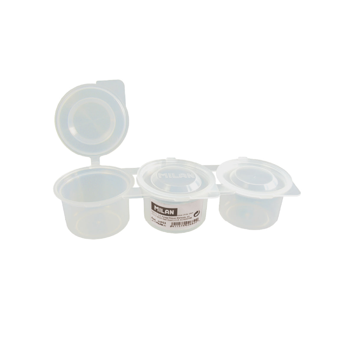 Vaso con tapa para mezclas de pintura, triple