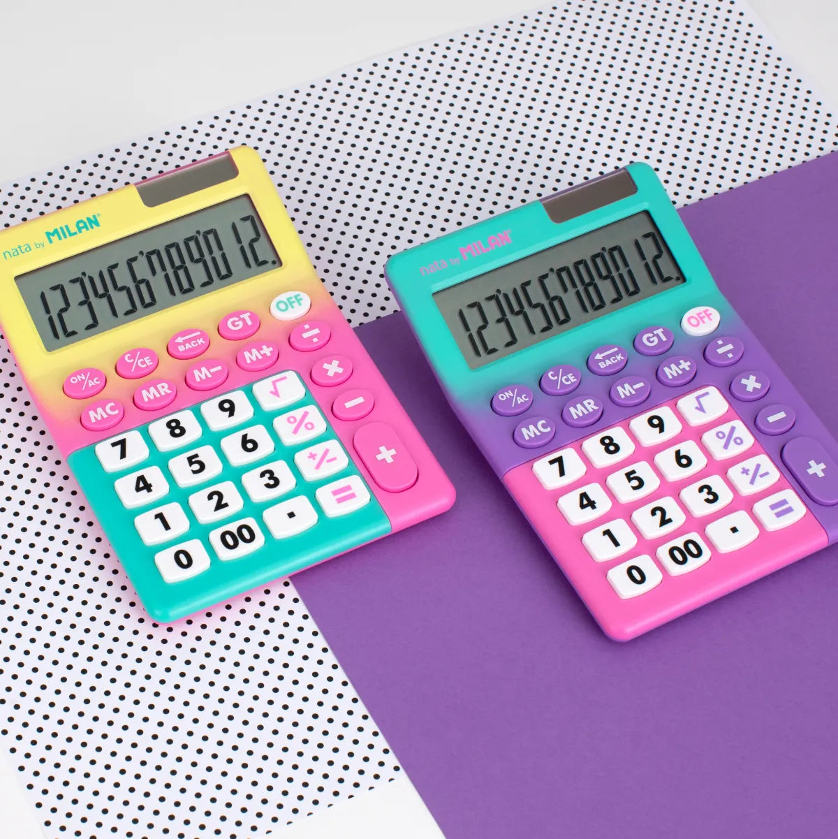 Calculadora de sobremesa grande de 12 dígitos, Sunset