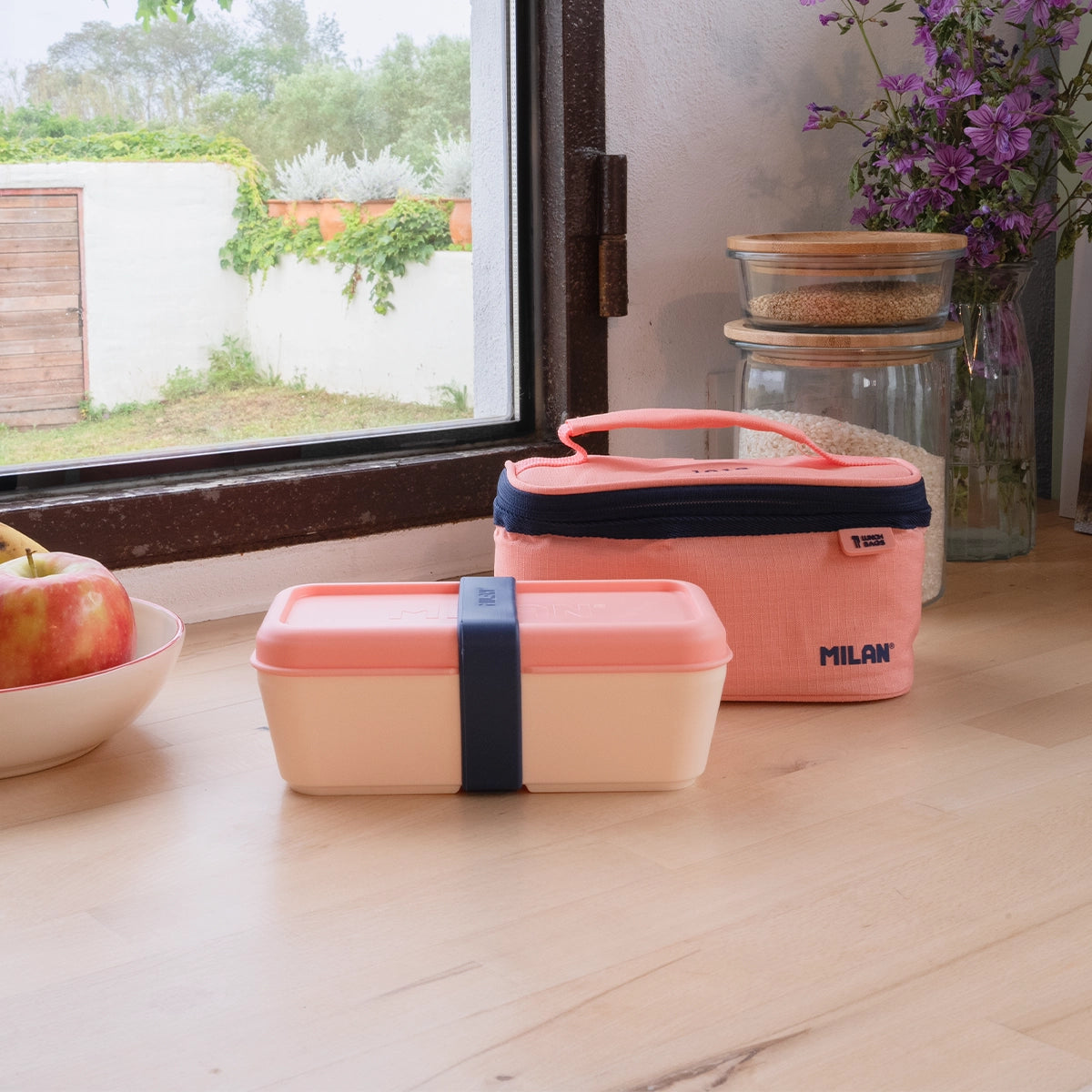 Bolsa isotérmica porta alimentos pequeña de 1,5 L con 1 fiambrera, 430 since 1918