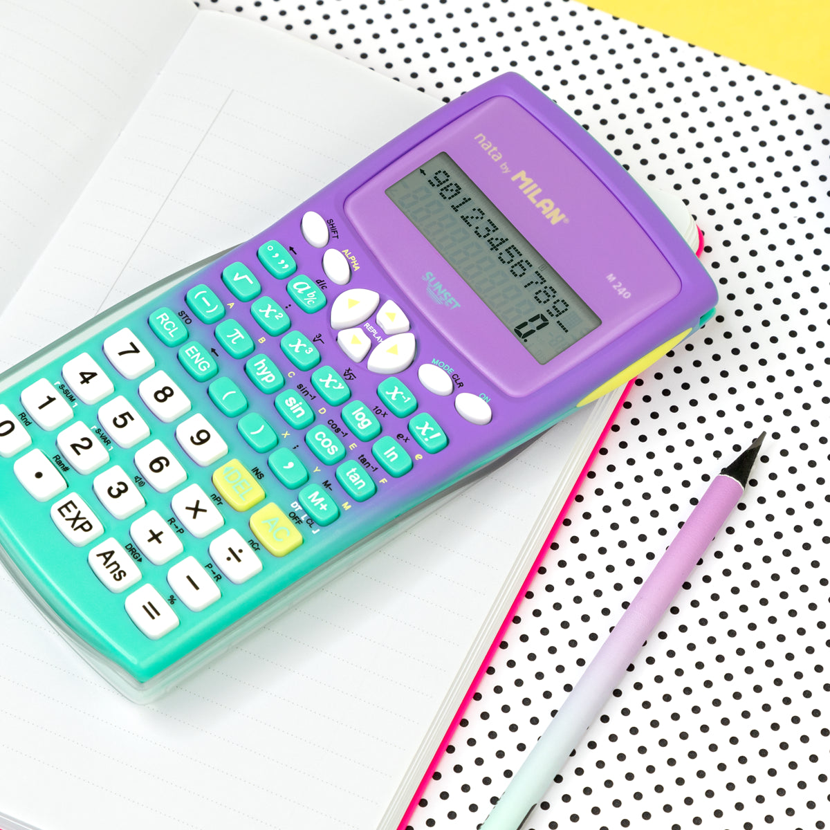 Calculadora científica M240, SUNSET