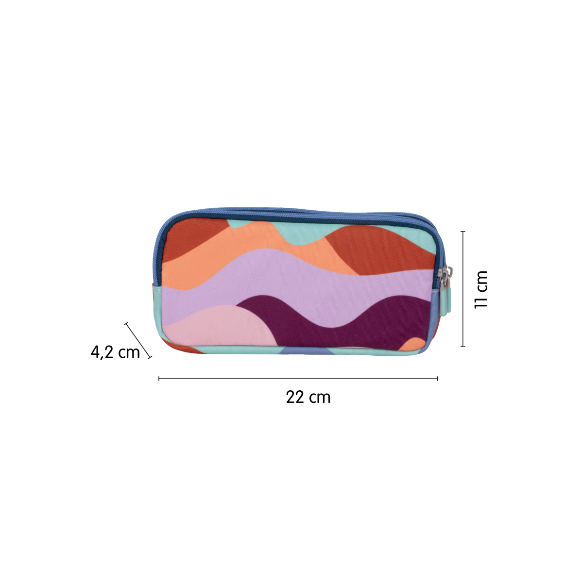 Estuche escolar portatodo de 3 cremalleras, The Fun