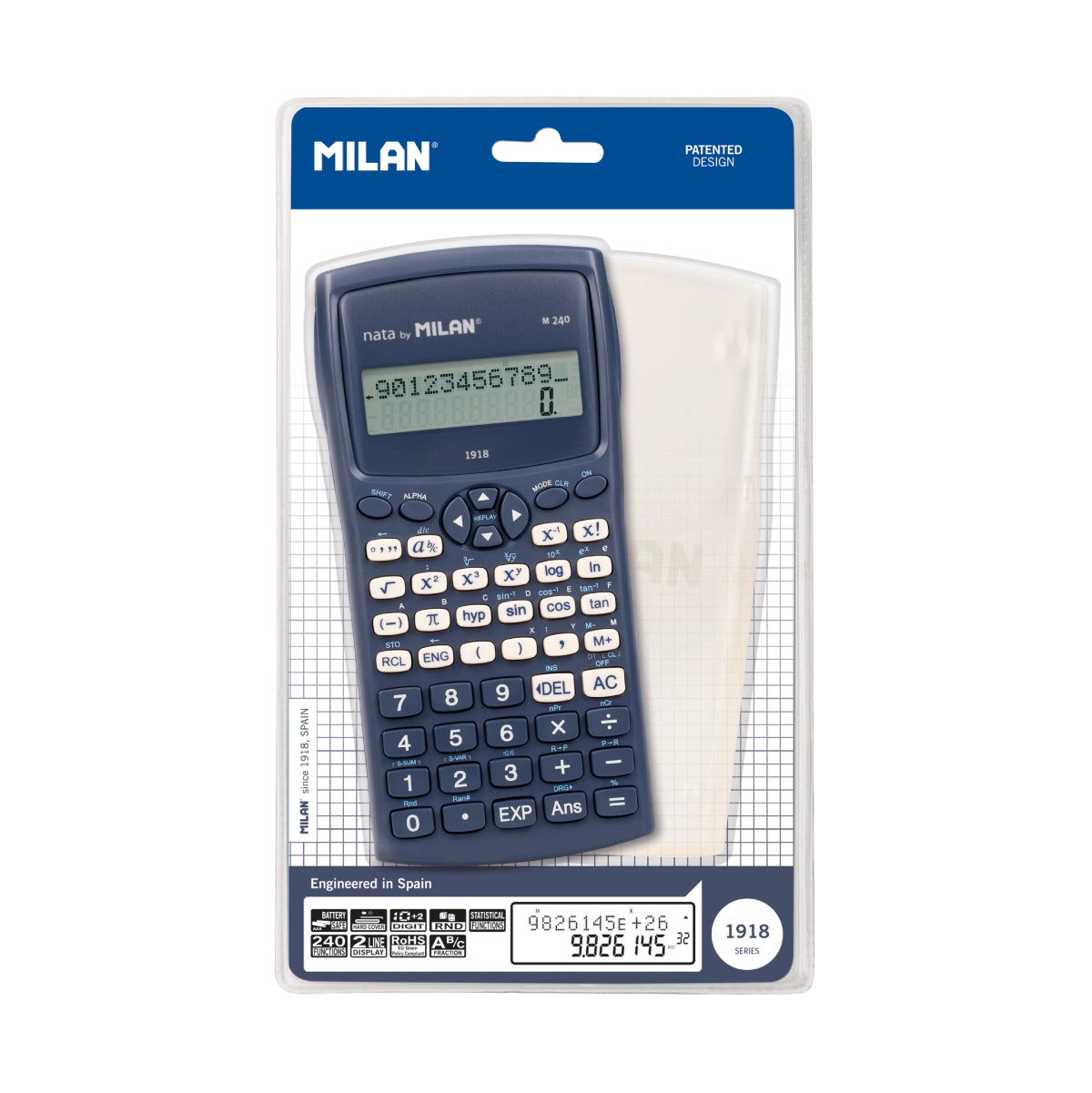 Calculadora científica M240, 430 since 1918