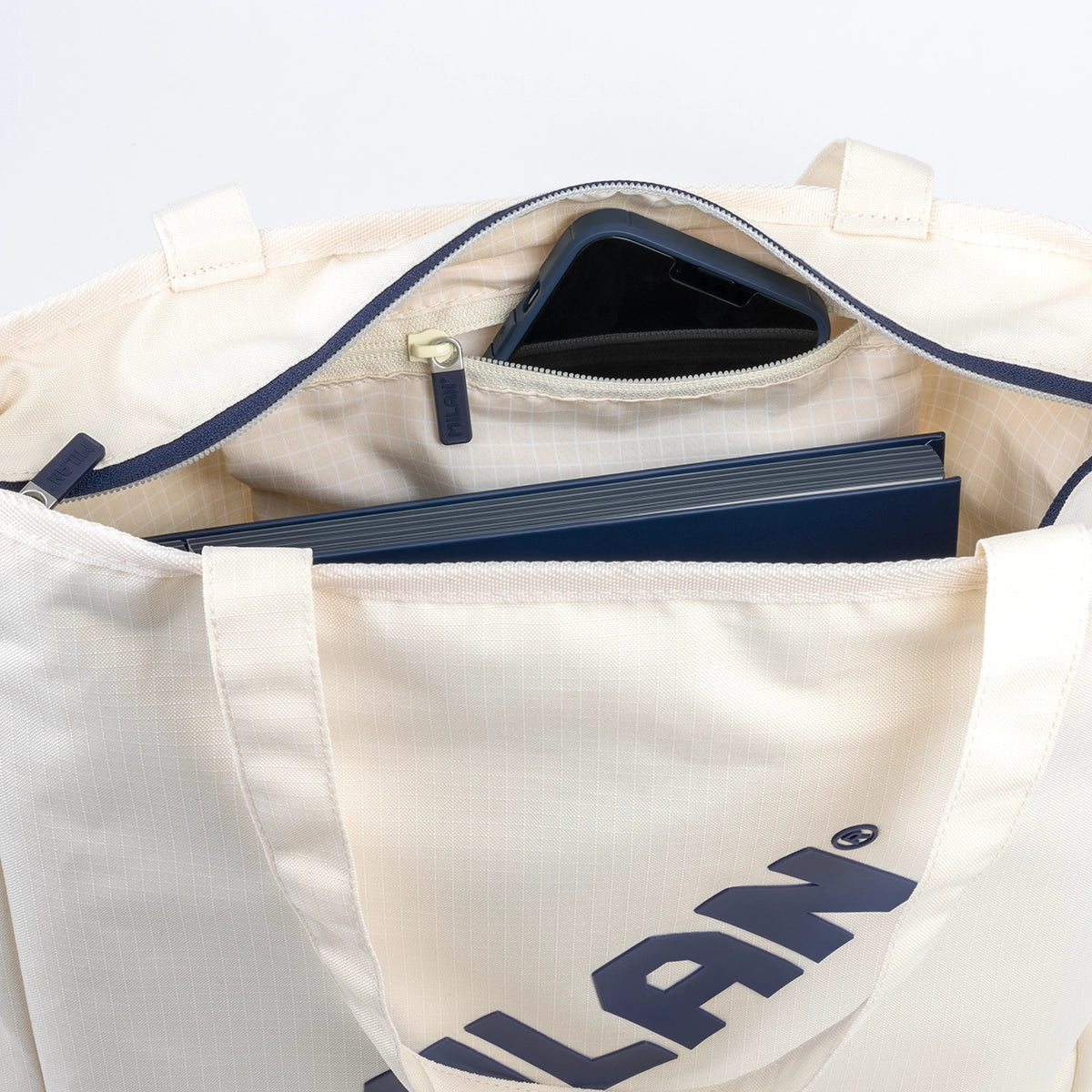 Tote bag amb cremallera MILAN 430 since 1918