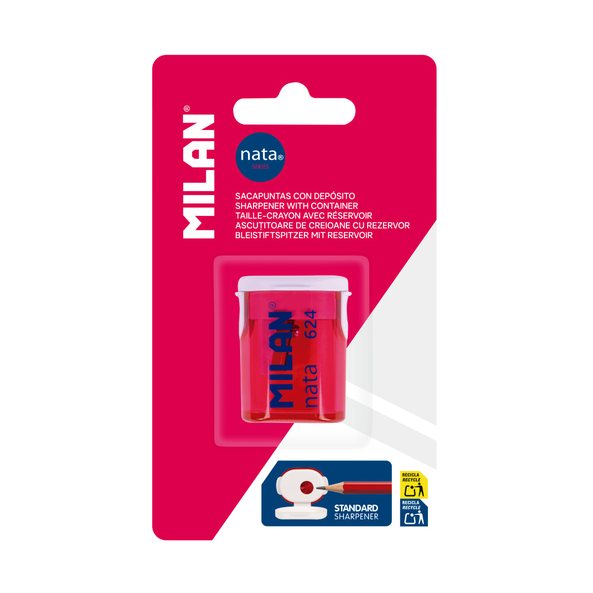Sacapuntas MILAN nata® 624