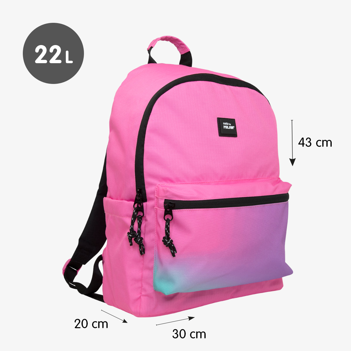 Pack ESCOLAR Sunset: mochila escolar + estuche 2 pisos