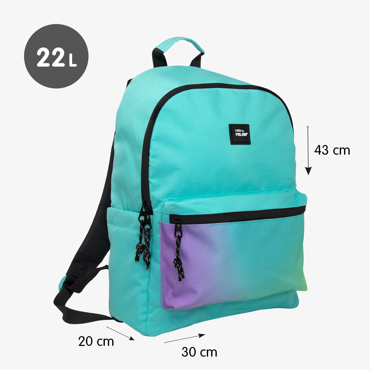 Pack ESCOLAR Sunset: mochila escolar + estuche 2 pisos