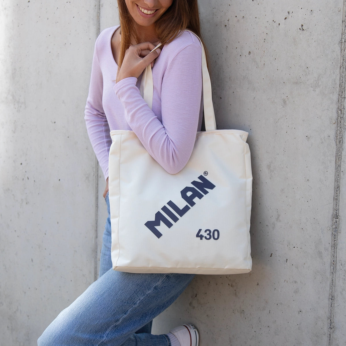 Tote bag amb cremallera MILAN 430 since 1918
