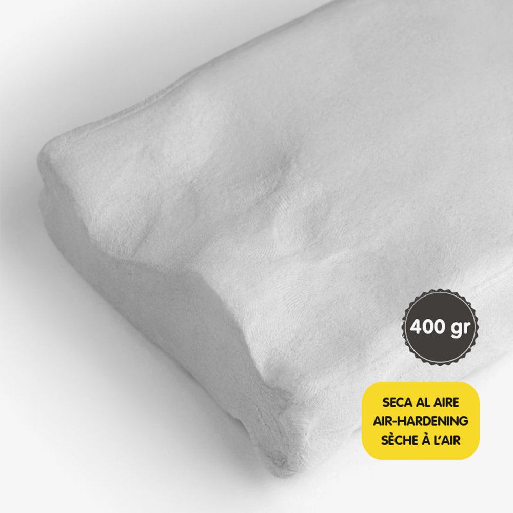 Pasta per modelar assecat a l'aire, blanca (400 g)