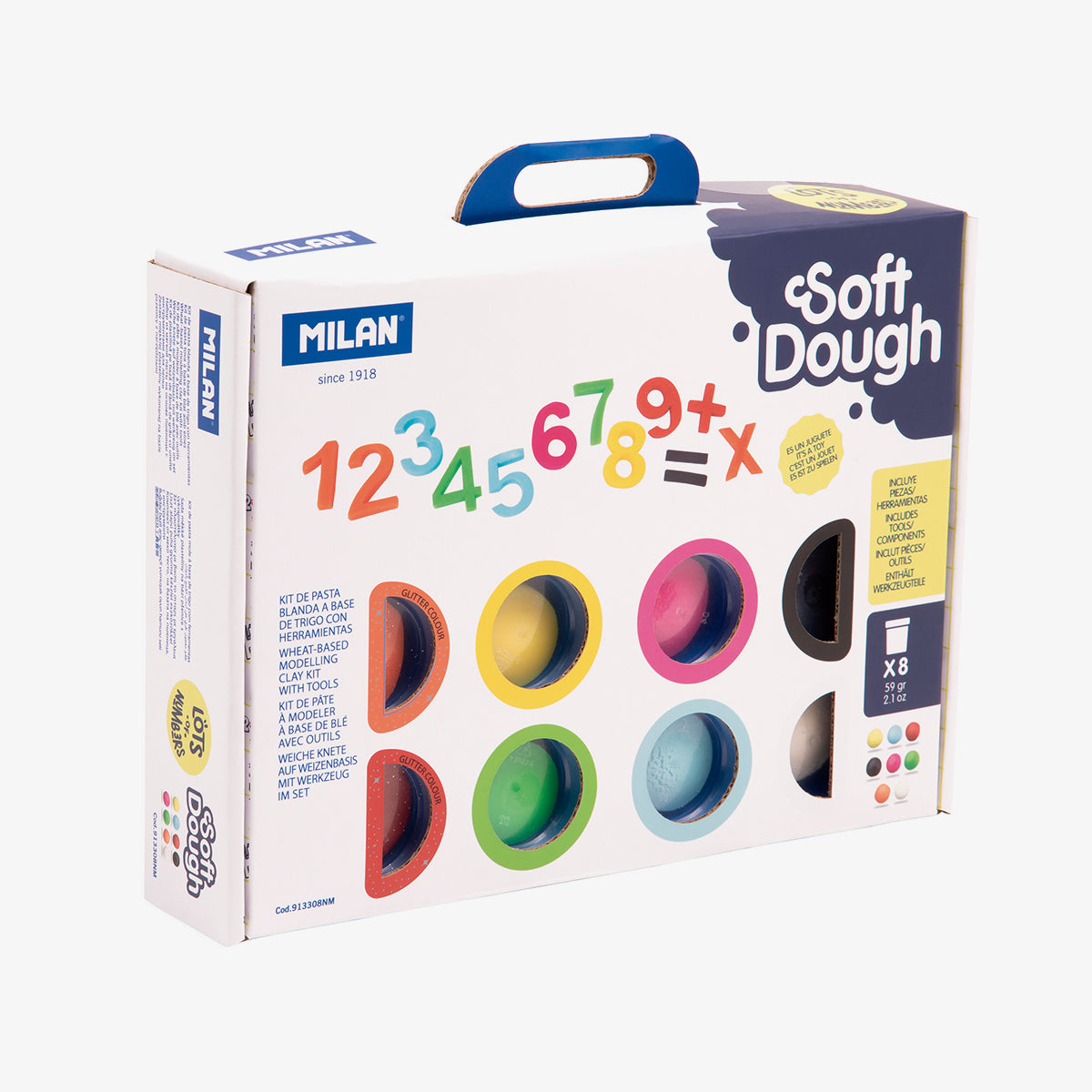 Kit Soft Dough de pasta blanda con herramientas 'Números'