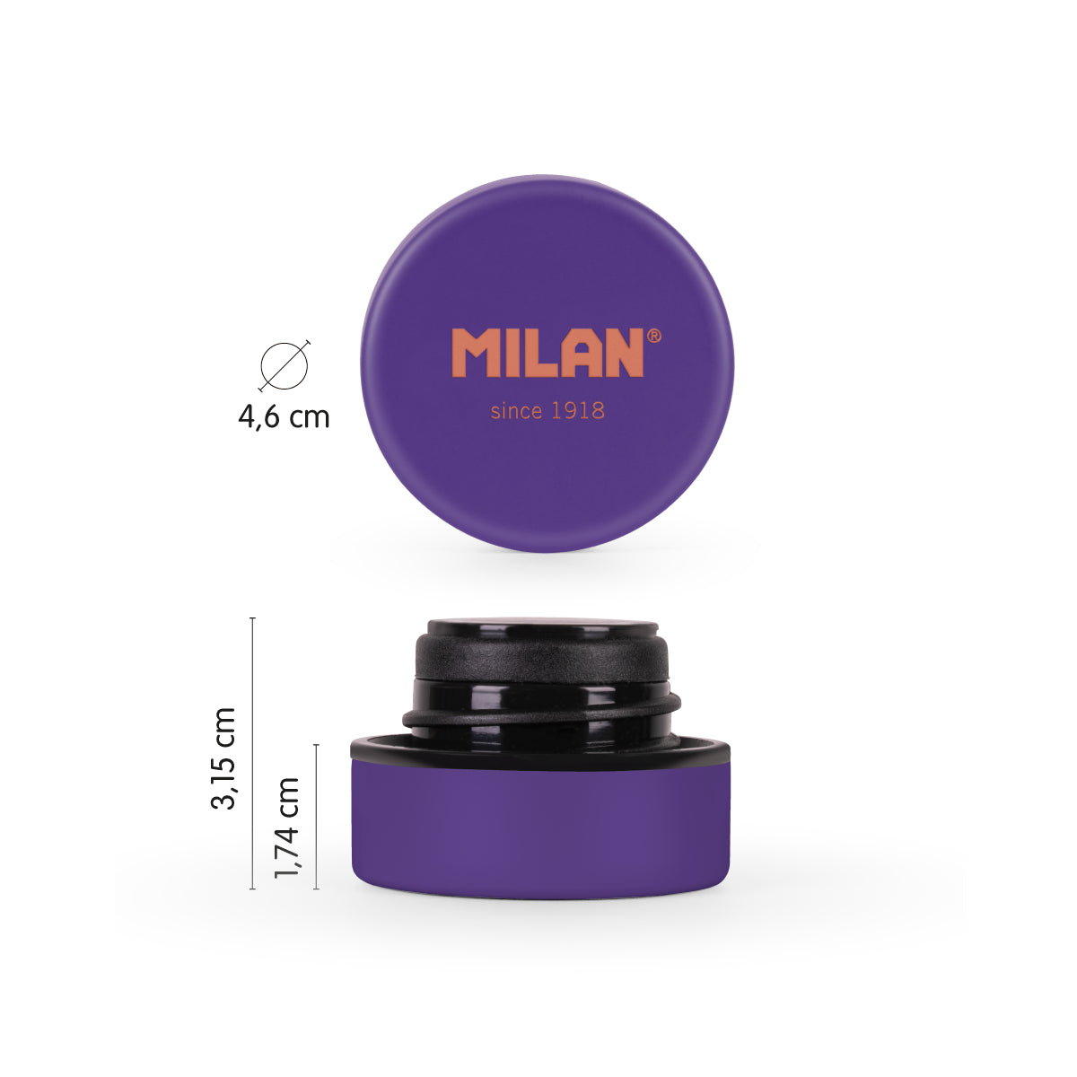 Tapón para botella isotérmica MILAN Copper, lila