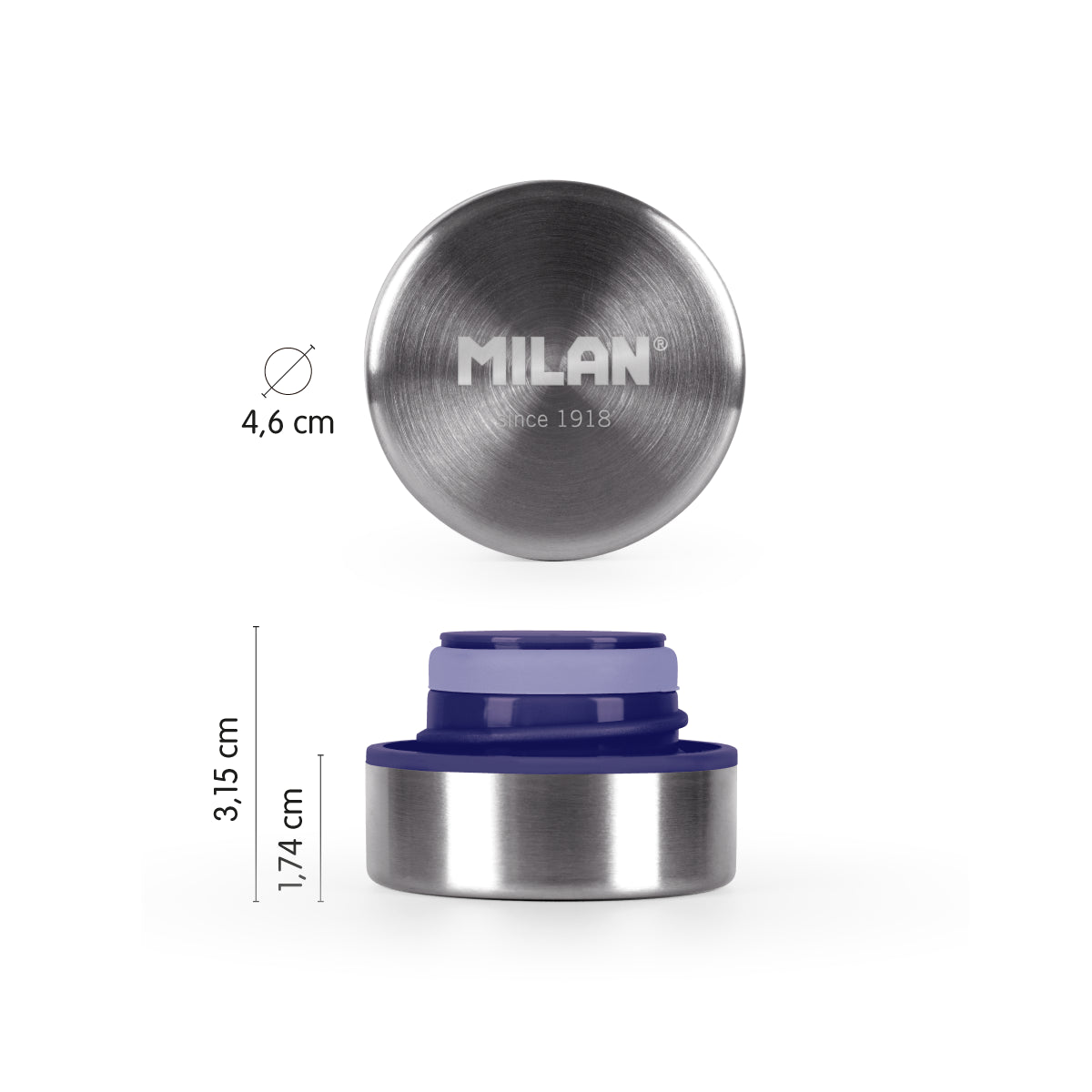 Tapón para botella isotérmica MILAN Acid, azul