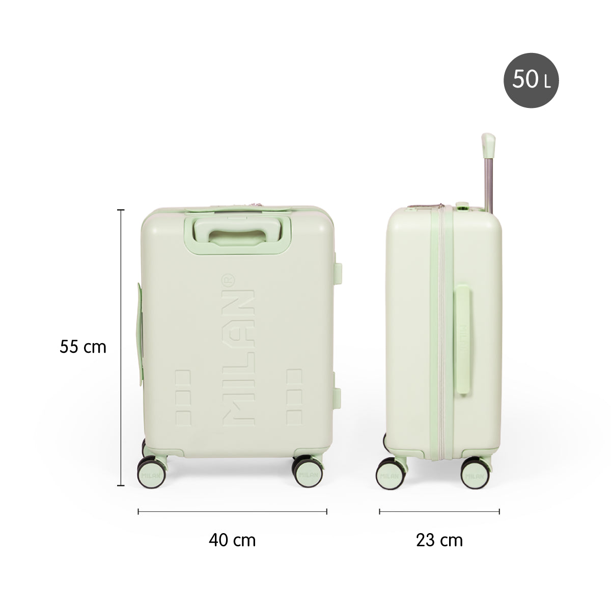 Maleta cabina rígida 55 cm MILAN 430 since 1918