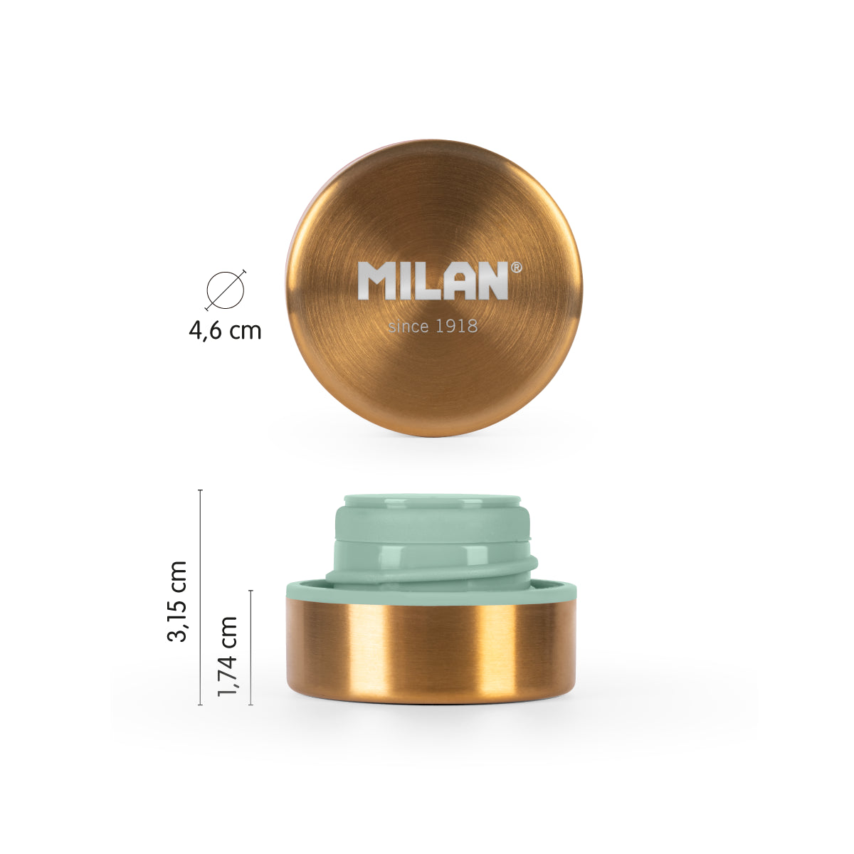 Tapón para botella isotérmica MILAN Lava, verde